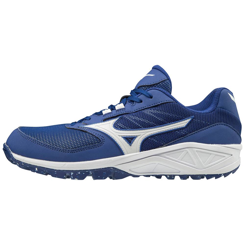 Scarpe Baseball Mizuno Dominant All Surface Basse Turf Uomo - Blu Reale/Bianche - 57134-AXUI